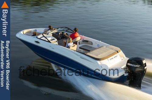 Bayliner VR6 Outboard avis et fiche technique